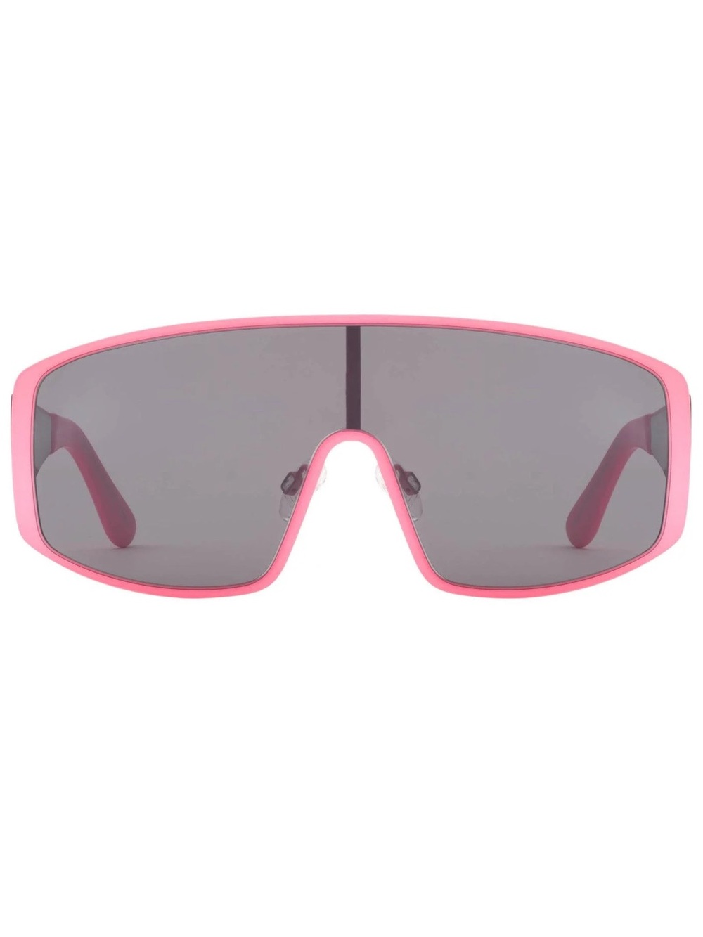 RARE CAROLINA LEMKE x KIM KARDASHIAN WEST ‘Gemini’ Neon Pink Shield Sunglasses